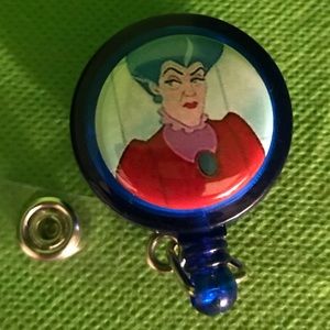 3/$35 Wicked Step Mother of Cinderella badge reel